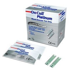 Que thử đường huyết ON-CALL Platinum hộp 25 que