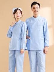 Bộ quần áo y tá xanh hoà bình