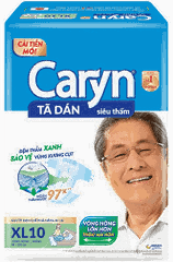 Tã dán người lớn siêu thấm Caryn XL10 - XL20