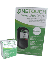 QUE THỬ TIỂU ĐƯỜNG ONE TOUCH SELECT PLUS ( tặng 10 kim chích máu )