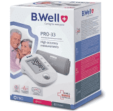 [CHÍNH HÃNG BẢO HÀNH 5 NĂM] MÁY ĐO HUYẾT ÁP BẮP TAY B.WELL Swiss PRO-33