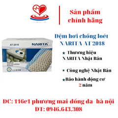 Đệm hơi chống loét NARITA AT2018 mới - Nệm cho người già, người ốm- BẢO HÀNH ĐỘNG CƠ 2 NĂM