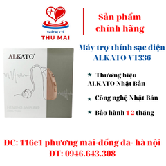 Máy trợ thính sạc điện ALKATO VT336 (mẫu mới)- Tai trợ thính giành cho người già- bảo hành 12 tháng