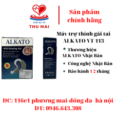 Máy trợ thính gài tai ALKATO VT-113-Tai trợ thính cho người bệnh-BẢO HÀNH 12 THÁNG