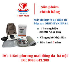 Máy đo huyết áp điện tử bắp tay OROMI YK-BPA4 - Có hỗ trợ giọng nói tiếng việt (bảo hành 5 năm)