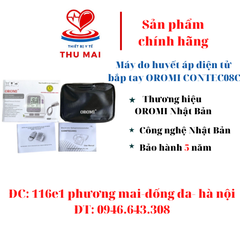 Máy đo huyết áp điện tử bắp tay OROMI CONTEC08C (tích hợp đo nồng độ oxy trong máu SPO2) ( BẢO HÀNH 6 NĂM)