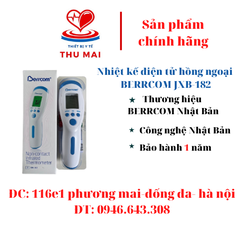Nhiệt kế điện tử hồng ngoại BERRCOM JXB-182 - Súng bắn nhiệt độ đo trán( BẢO HÀNH 6 THÁNG)