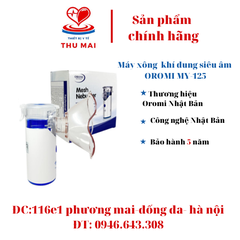 Máy xông mũi họng khí dung siêu âm cầm tay cao cấp OROMI MY-125 - Thương hiệu Nhật Bản- Bảo hành 5 năm