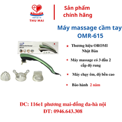 Máy massage cầm tay cắm điện 3 đầu 2 cấp độ OMR-615 (bảo hành 2 năm)
