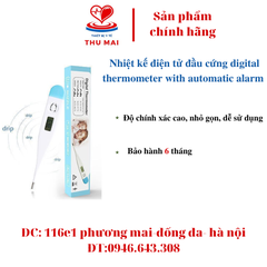NHIỆT KẾ ĐIỆN TỬ ĐẦU CỨNG DIGITAL THERMOMETER WITH AUTOMATIC ALARM