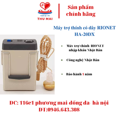 MÁY TRỢ THÍNH RIONET CÓ DÂY HA-20DX (NHẬP KHẨU NHẬT BẢN )
