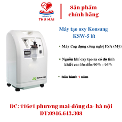MÁY TẠO OXY KONSUG KSOC-5 lít ( BẢO HÀNH 1 NĂM)