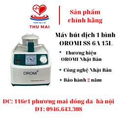 MÁY HÚT DỊCH 1 BÌNH OROMI SS-6A THƯƠNG HIỆU NHẬT BẢN 15L ( BẢO HÀNH 2 NĂM )