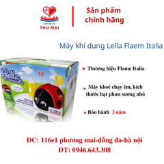Máy xông khí dung Lella Flaem Italy tặng kèm bình rửa mũi ( nhập khẩu italy bảo hành 3 năm )