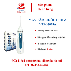 Máy tăm nước cầm tay OROMI VTM-5025A chống thấm nước IPX7 - Vệ sinh răng miệng công nghệ mới