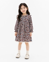 BG-Đầm TD hoa nhí Happyly Grey 0826
