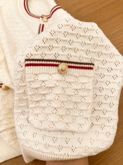 Áo TN len cardigan nút vàng Zara