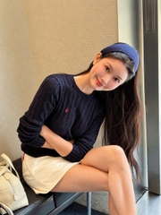 NU-ÁO TD len vặn thừng ngựa Polo Ralph Lauren  0926 TRA