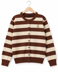 Áo TD len Cardigan Trám/Thêu Gấu Sọc