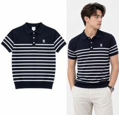 Áo len tay ngắn cổ nút GIORDANO