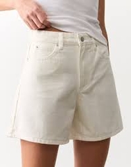 Quần short Jeans Urban Denim Trắng