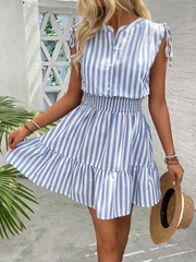 NU-Đầm TN linen sọc Shein 102026