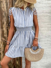 NU-Đầm TN linen sọc Shein 102026
