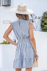 NU-Đầm TN linen sọc Shein 102026