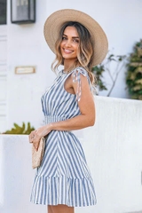 NU-Đầm TN linen sọc Shein 102026