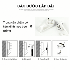 Đồng hồ quả lắc treo tường CL062 đám mây trăng