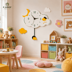 Đồng hồ quả lắc treo tường CL060 đám mây dễ thương