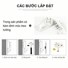 Đồng hồ quả lắc treo tường CL060 đám mây dễ thương