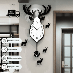 Đồng Hồ Decor Treo Tường Quả Lắc P-HOME CL007