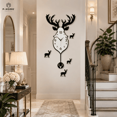 Đồng Hồ Decor Treo Tường Quả Lắc P-HOME CL007