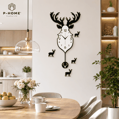 Đồng Hồ Decor Treo Tường Quả Lắc P-HOME CL007