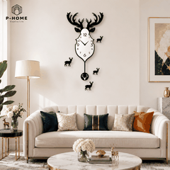 Đồng Hồ Decor Treo Tường Quả Lắc P-HOME CL007
