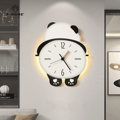 Đồng Hồ Treo Tường Gấu Panda Cute CL076 Với Đèn LED