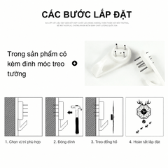 Đồng hồ quả lắc treo tường CL017 - phong cách Bắc Âu