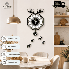 Đồng hồ quả lắc treo tường CL017 - phong cách Bắc Âu