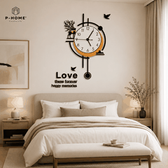 Đồng Hồ Quả Lắc Treo Tường Phong Cách Bắc Âu CL078