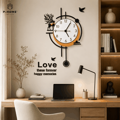 Đồng Hồ Quả Lắc Treo Tường Phong Cách Bắc Âu CL078