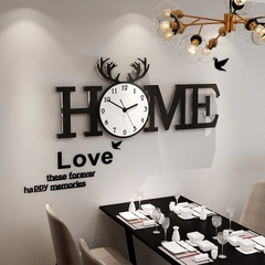 Đồng hồ treo tường phòng khách đẹp CL014 - Home