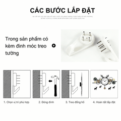 Đồng hồ trang trí phòng khách CL044