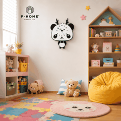 Đồng hồ trang trí phòng ngủ cho bé CL037- gấu cute