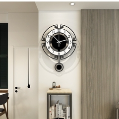 Đồng hồ quả lắc trang trí treo tường CL018 phong cách tối giản