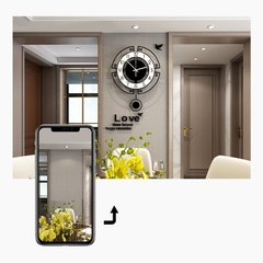 Đồng hồ quả lắc trang trí treo tường CL018 phong cách tối giản