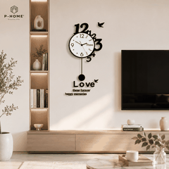Đồng hồ treo tường cao cấp CL048 - không cần khoan tường