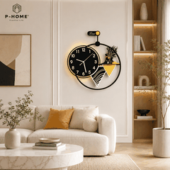 Đồng Hồ Treo Tường P-HOME Có Đèn LED CL061
