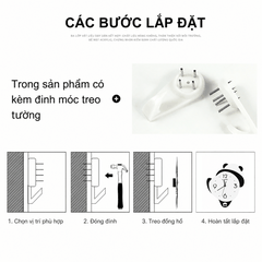 Đồng Hồ Treo Tường Gấu Panda CL076-B Có Đèn LED