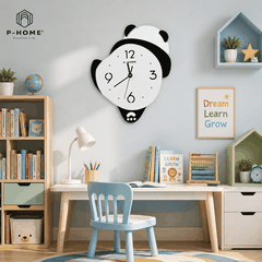 Đồng Hồ Treo Tường Gấu Panda CL076-B Có Đèn LED